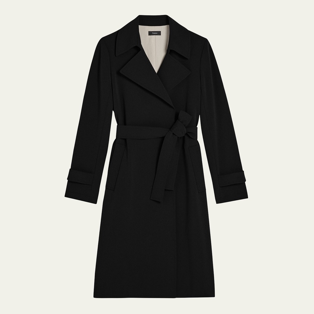 Elegant Black Trench Coat
